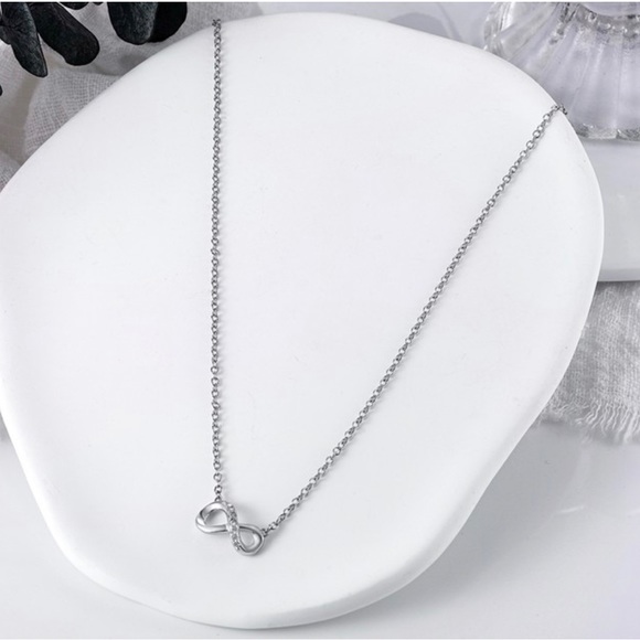 Infinity Silver Necklace - Picture 5 of 7